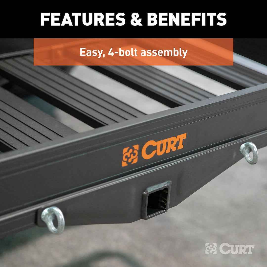 CURT Hitch Cargo Carrier - 49 in x 22-1/2 in, 2 in – 18113