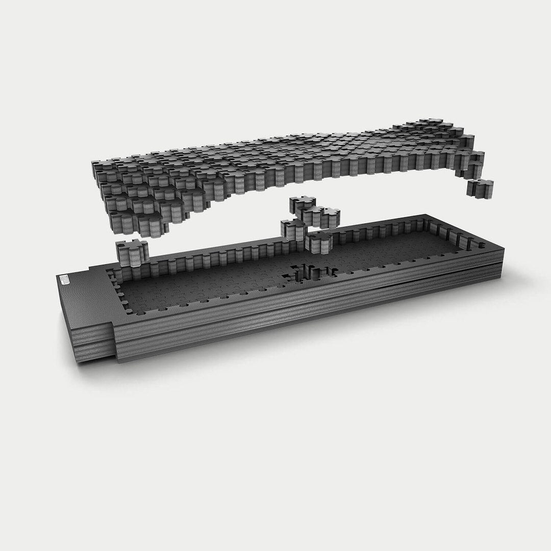 Decked A0151-PZFM-VXST VX Short Piecekeeper Drawer Foam