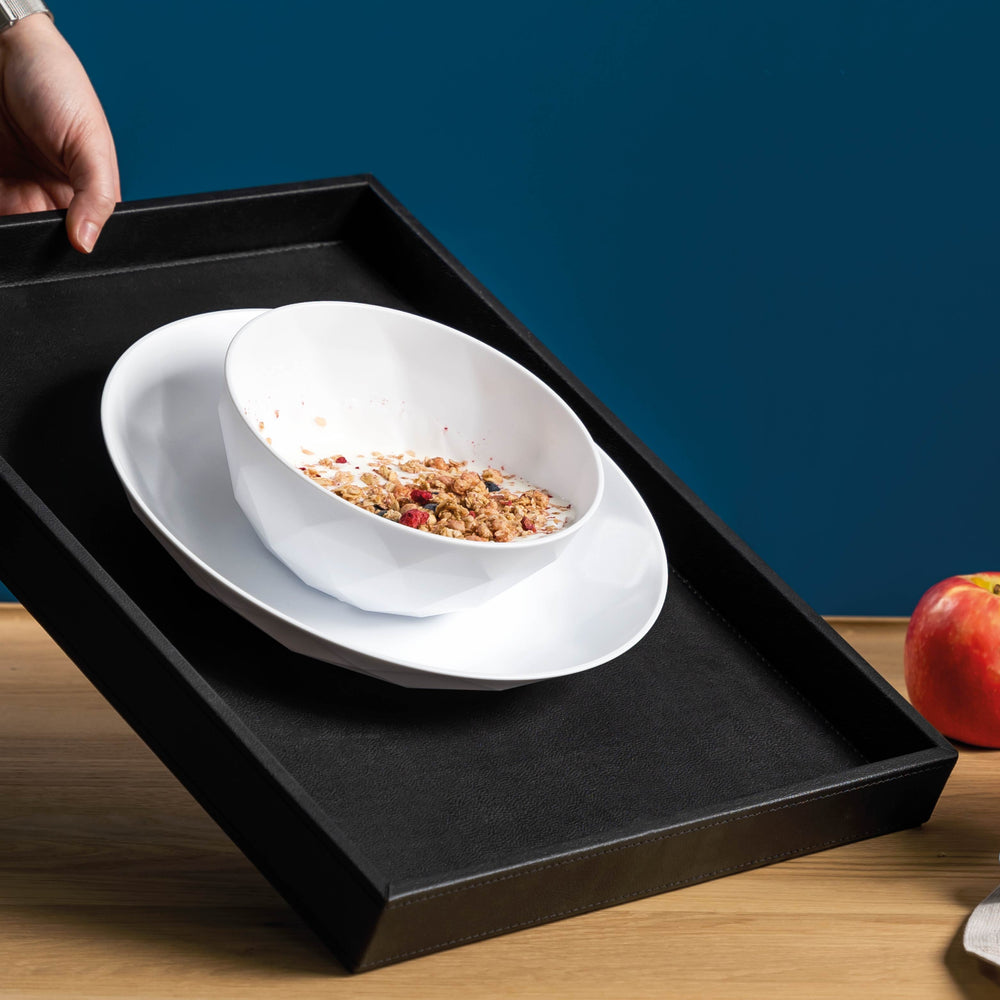 Silwy Magnetic 2-Piece Plastic Dish Set - White – S0TE-1404-2-W