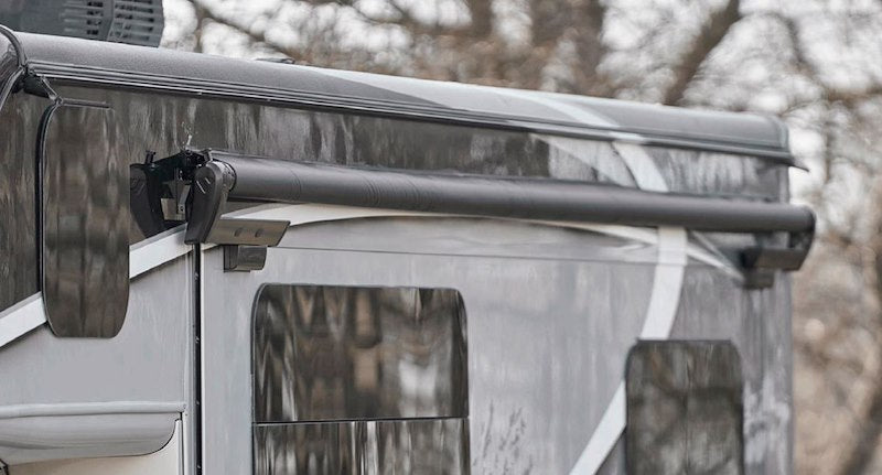 Velarium VSTK19200000 192" RV Slide-Out Topper Awning – Black Vinyl
