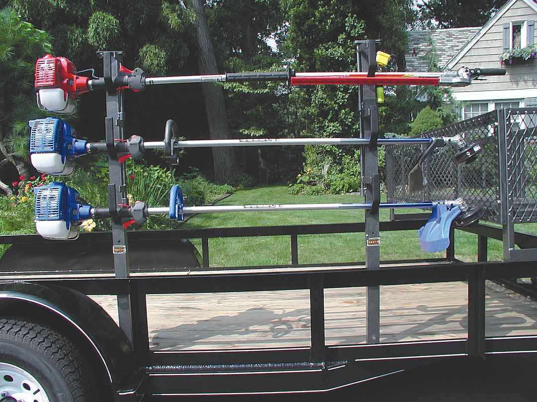 Rack-Em Open Trailer 3-Trimmer Rack – RA-6
