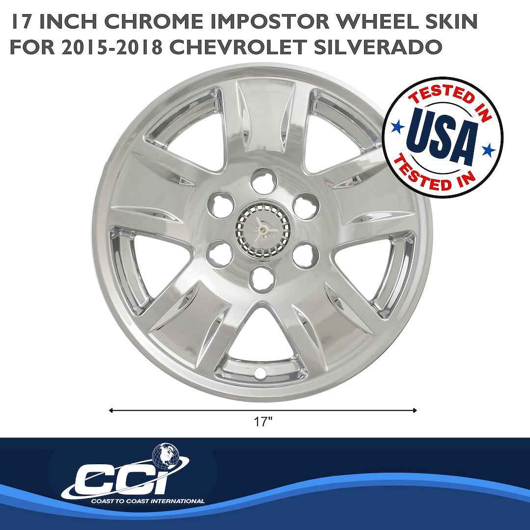 Coast To Coast IMP390XN Silverado 17-Inch Chrome Skin Set