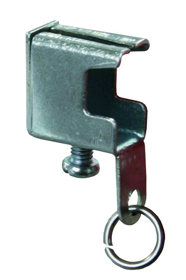 JR Products Window Curtain Track End Stop (81835) – Color: Silver