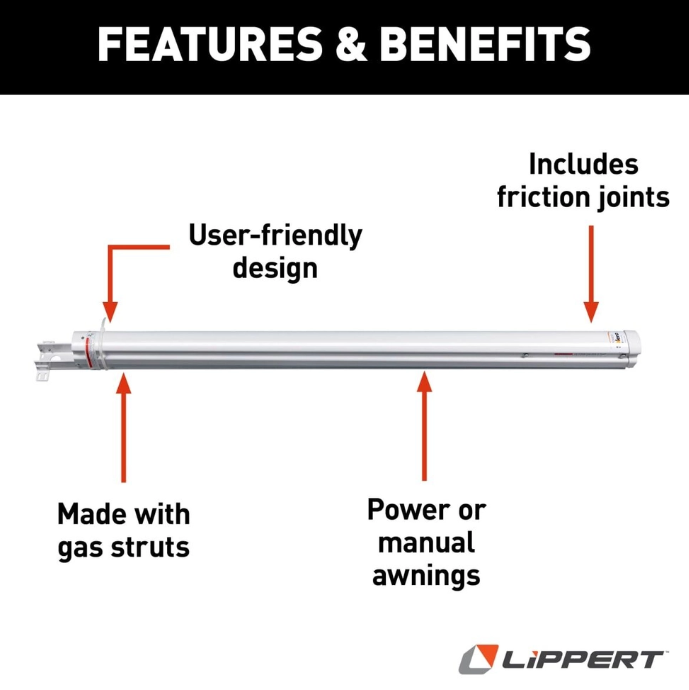 Lippert Solera 390189 Replacement Awning Support Arm