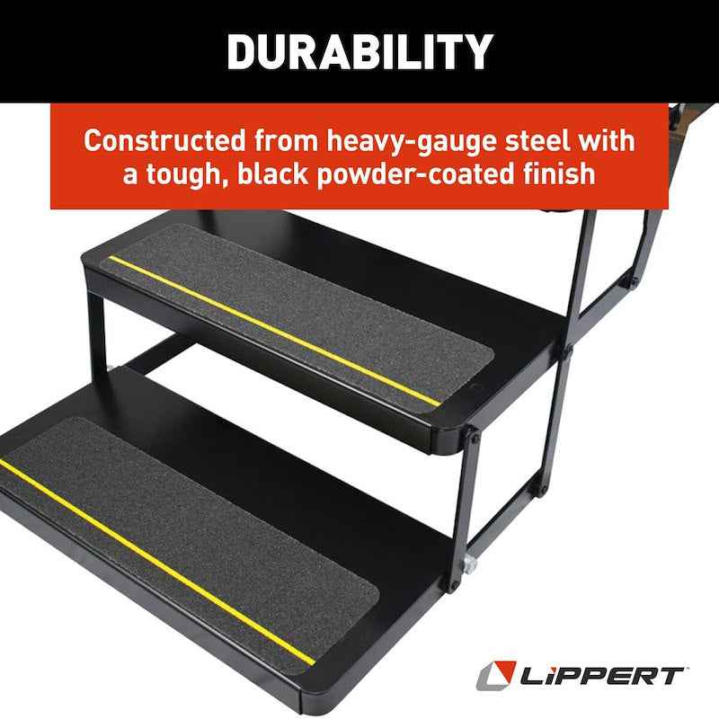 Lippert Components 3658373 Lippert Kwikee Series 25 Triple Electric RV Entry Step, Part # – image 6