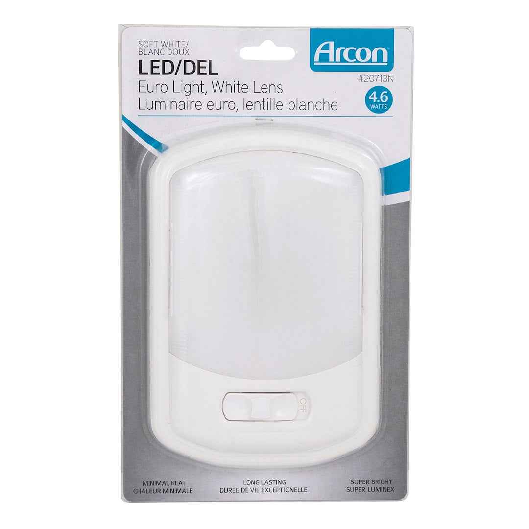 Arcon 20713N Euro-Style LED Ceiling Light, White Lens
