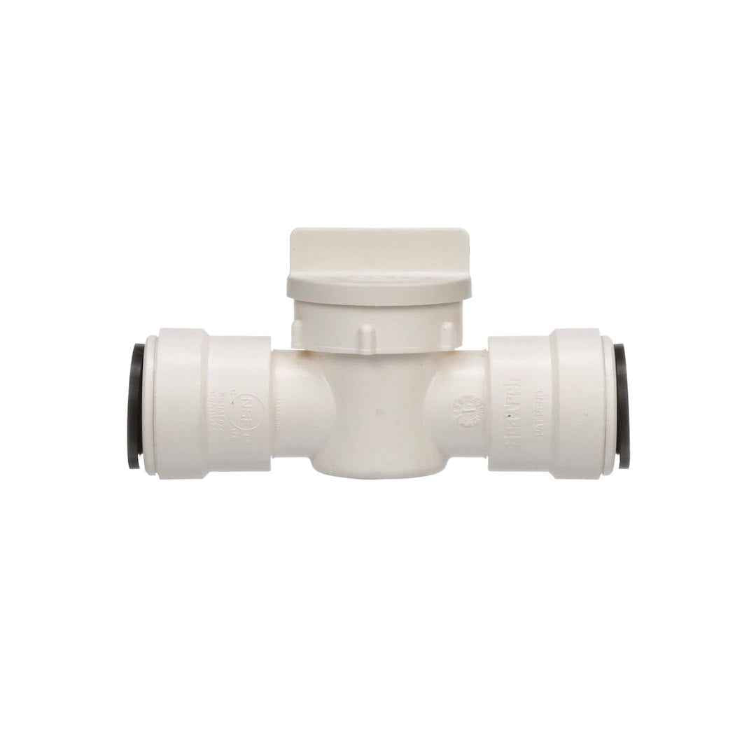 AquaLock 0959098 White 1/2-Inch Straight Shutoff Valve