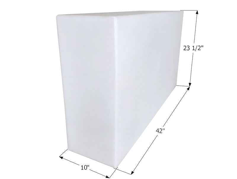 Icon 14656 40 Gallon Fresh Water Tank - White - 42" (W) x 23-1/2" (L) x 10" (H) – image 1