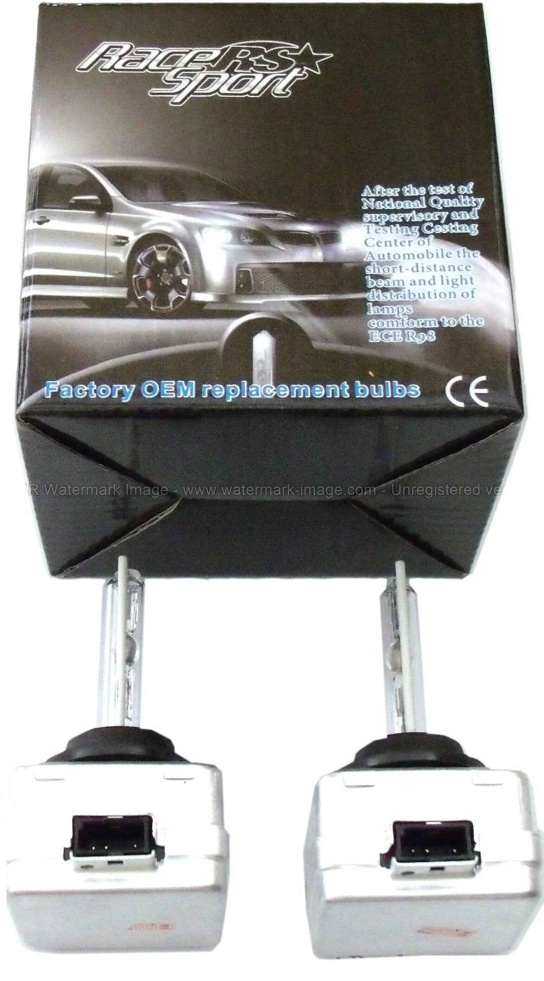 Race Sport Lighting D1S/D1R HID Bulb Pair – D1-6K-SB-RB