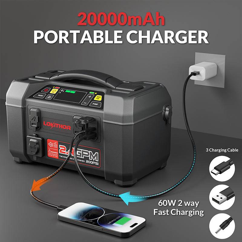 Lokithor AW401 Five-Function Jump Starter and Inflator