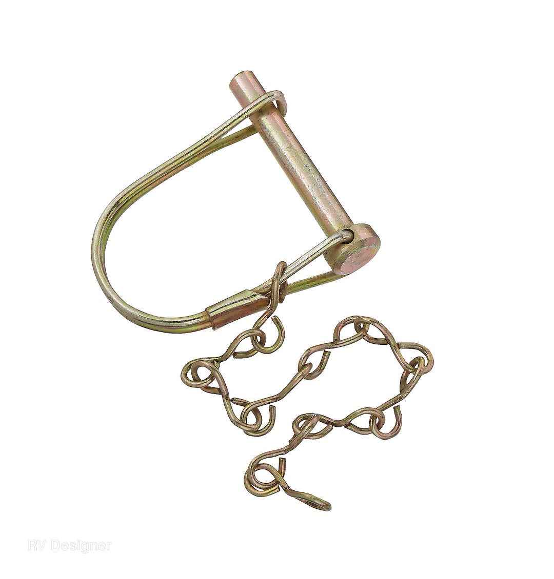 RV Designer H420 Gold Steel Coupler Retainer, 1/4 x 1-3/8-Inch