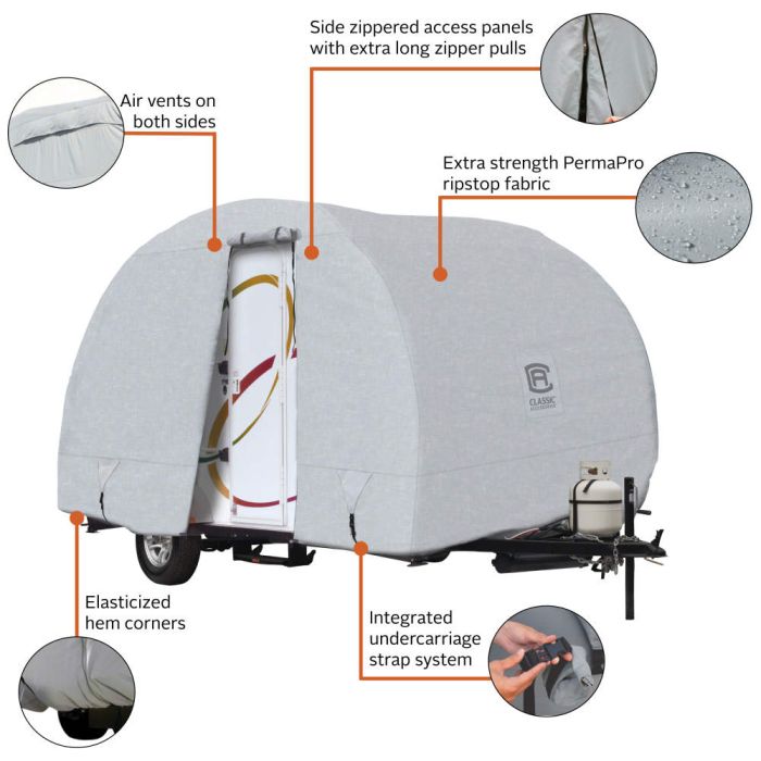 Classic Accessories 80-256-161001-00 Travel Trailer Cover - image 9