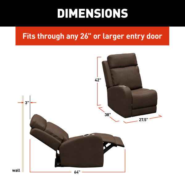 Lippert Components 2024044192 Thomas Payne Seismic Theater Right-Hand Recliner, Satula – image 8