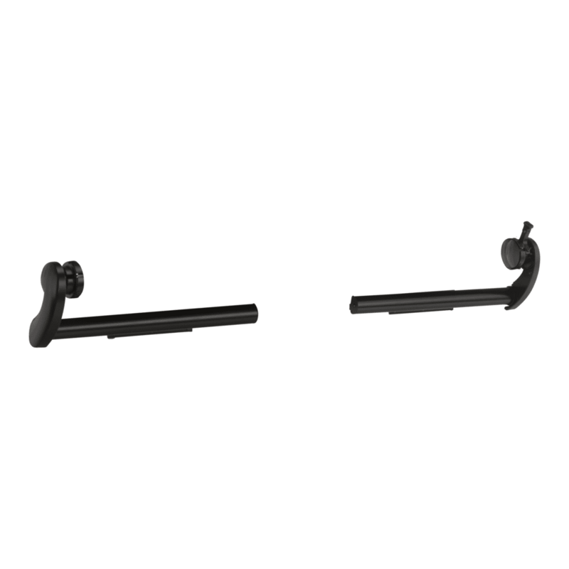 Dometic 9800018.402U RV SlideTopper Awning Bracket Set Dometic 90 Degree Short Black – image 1