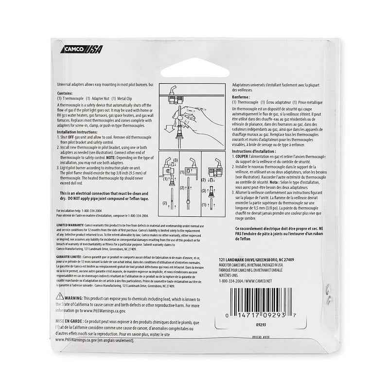 Camco 09293 24-Inch Universal Thermocouple - , For RV Water Heaters and Furnaces – image 7
