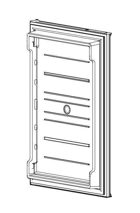 Norcold 50831 Lower Refrigerator Door Replacement, N8 / N10 Polar Series – image 1