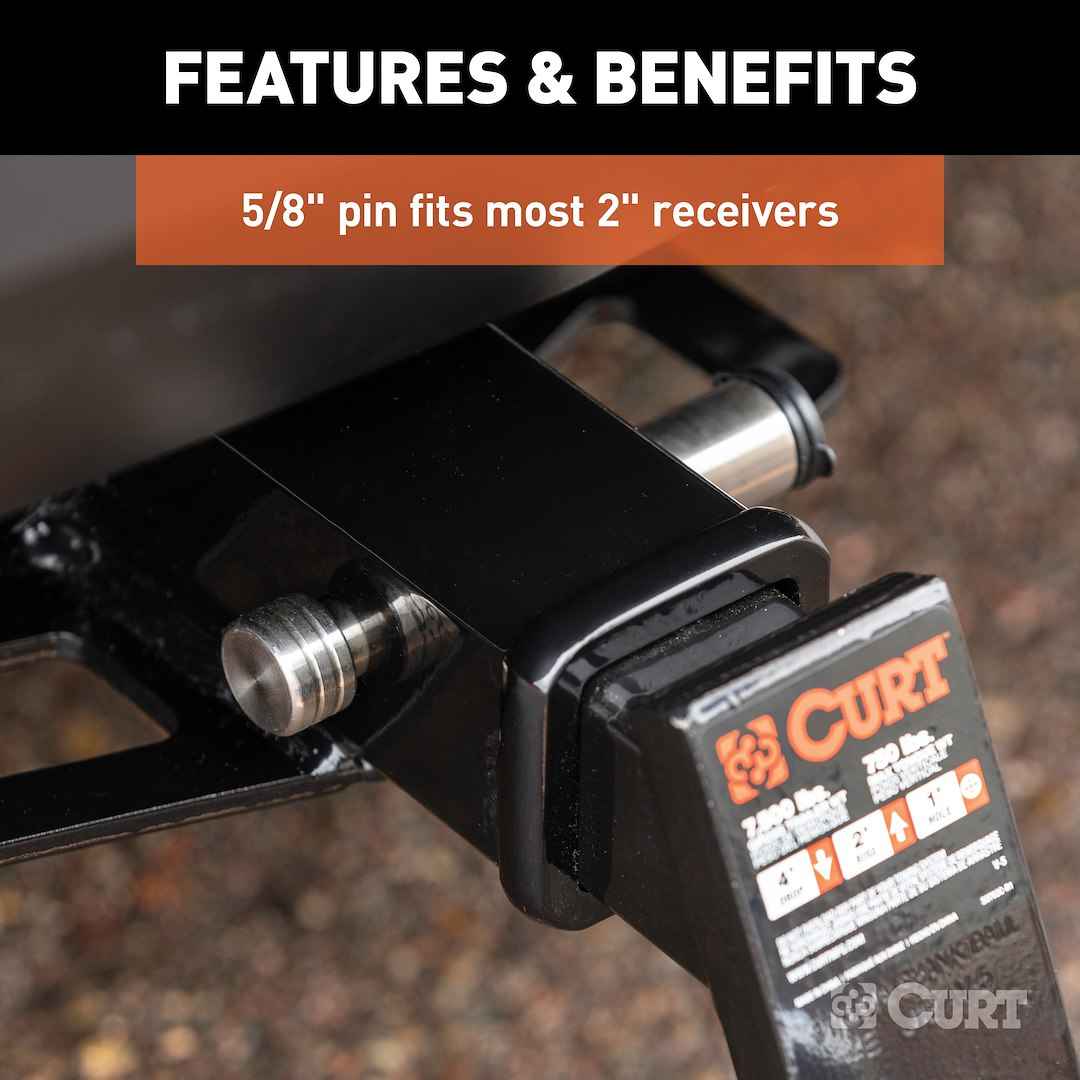 CURT 23516 Stainless Barbell Lock for 2-Inch Receiver