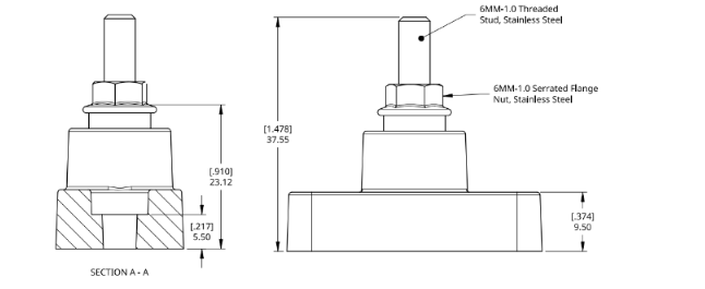 Egis 6011-02 Busbar Terminal Stud