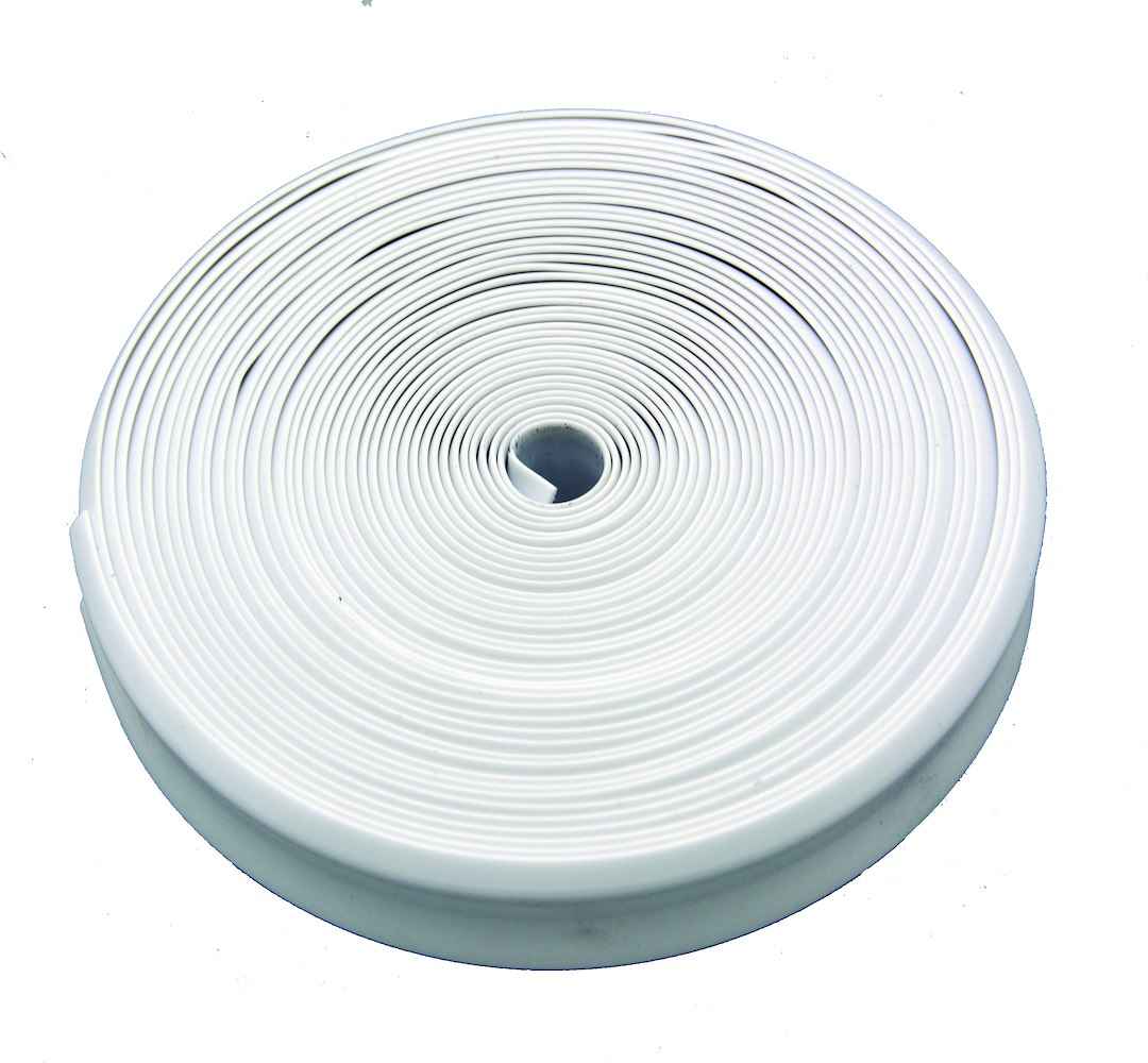 AP Products 011301 White Vinyl RV Trim Insert, 1 Inch x 25 ft