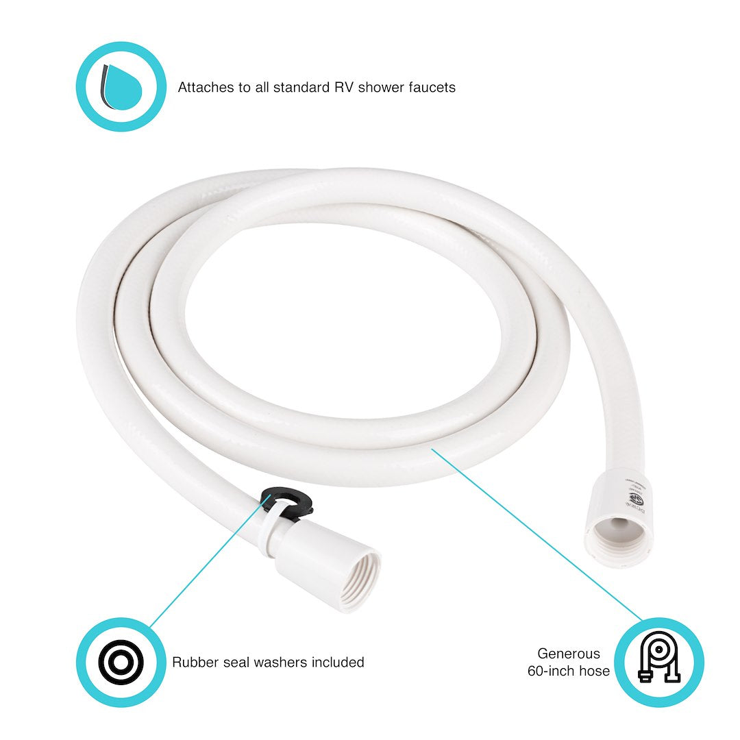 Dura Faucet Shower Head Hose (Dfsa230wt) – Length: 60 Inch