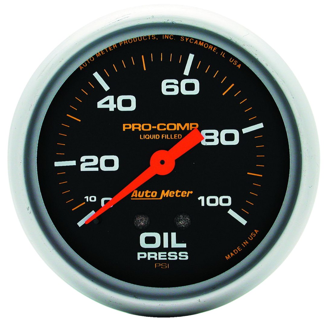 AutoMeter 5421 Pro-Comp Black Oil Gauge, Liquid-Filled - image 1