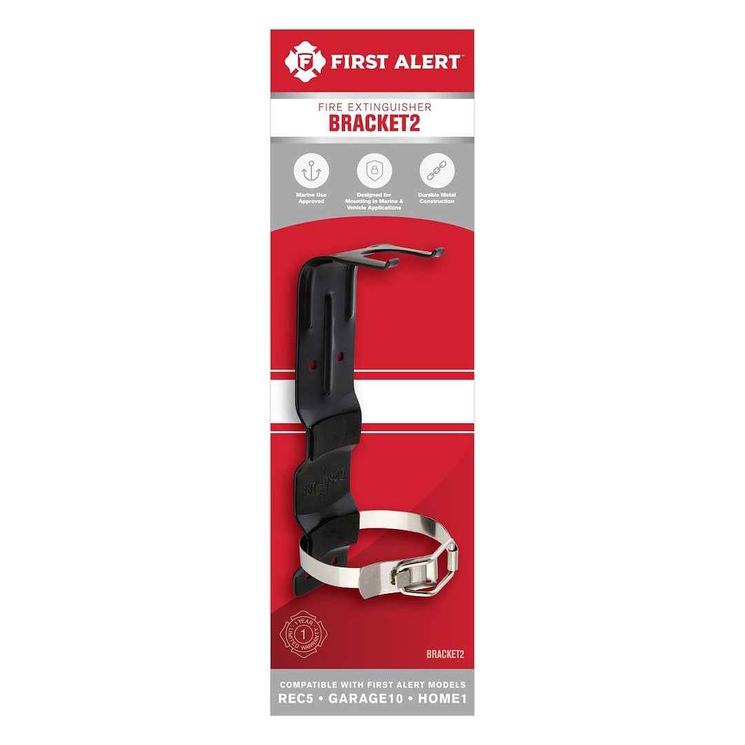 BRK Electronics BRACKET2 Black Steel 2.5-lb Fire Extinguisher Bracket