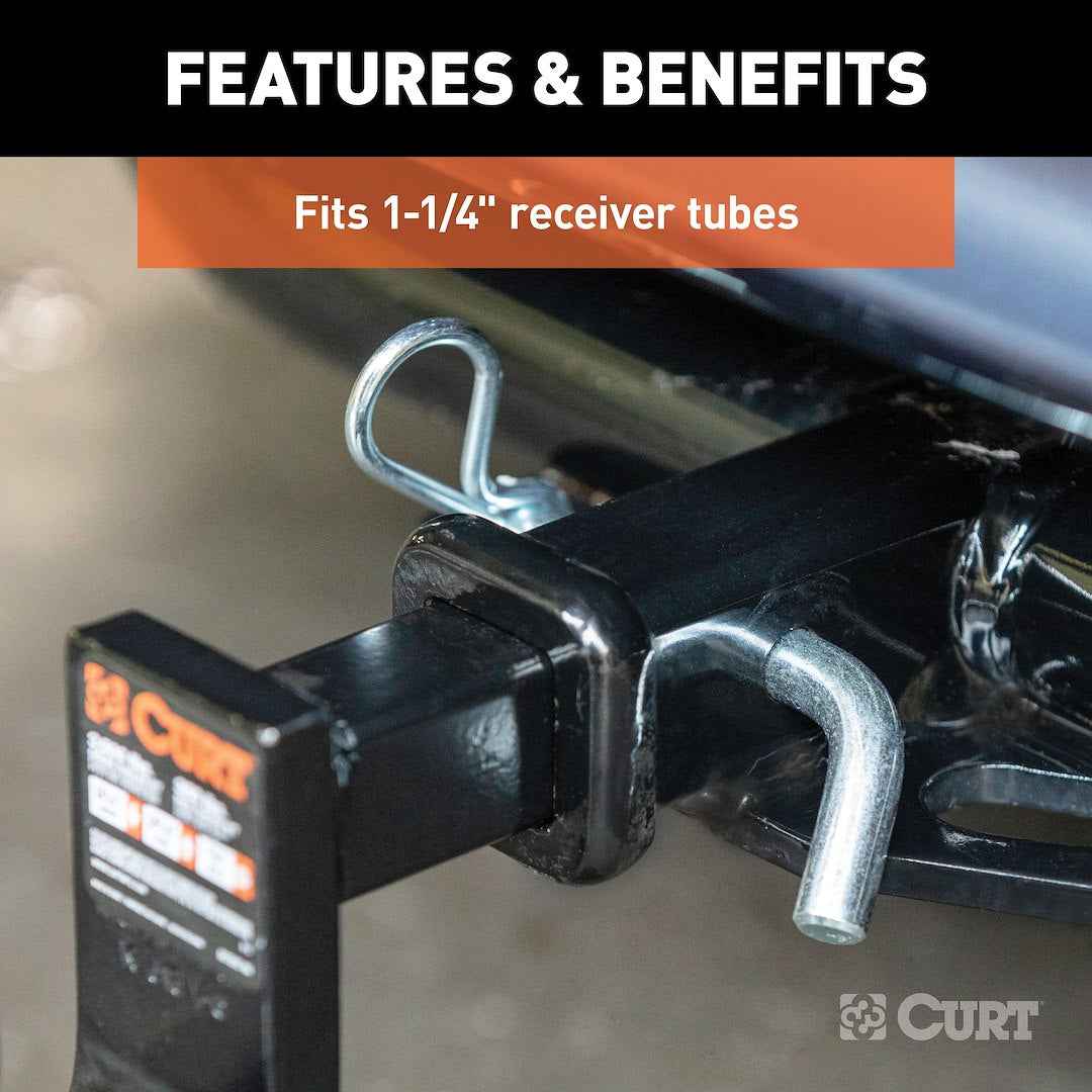 CURT 21400 1/2-Inch Hitch Pin for 1-1/4-Inch Receivers