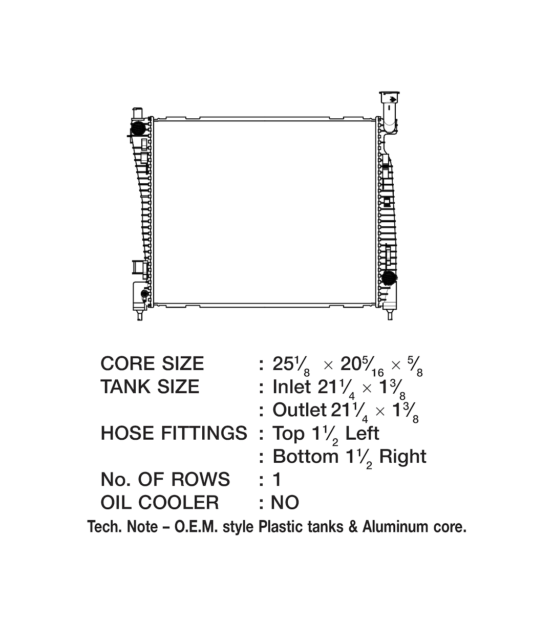 CSF 3544 Durango Cooling Radiator - image 2