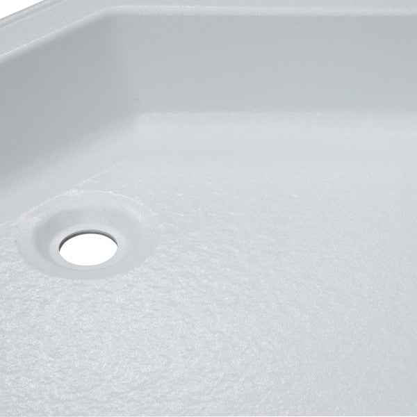 Lippert Components 325246 Lippert Better Bath 27" x 27" RV Corner Shower Pan, Center Drain – image 3