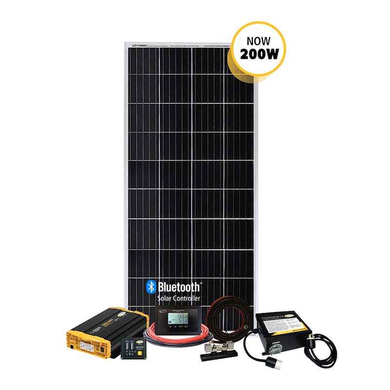 Go Power WEEKENDER ISW 200W Solar/Inverter System, 30A PWM Controller – image 1