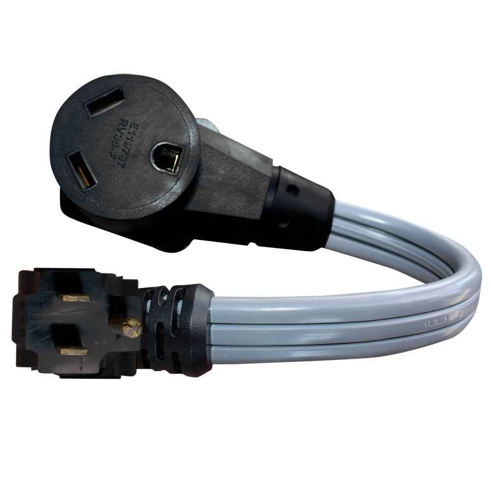 AP Products 1600568 12-Inch 15A-to-30A Dogbone Adapter