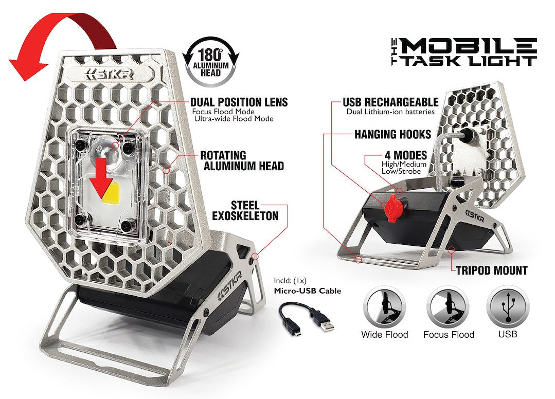 STKR Concepts 00173 Mobile Task Lighting Unit