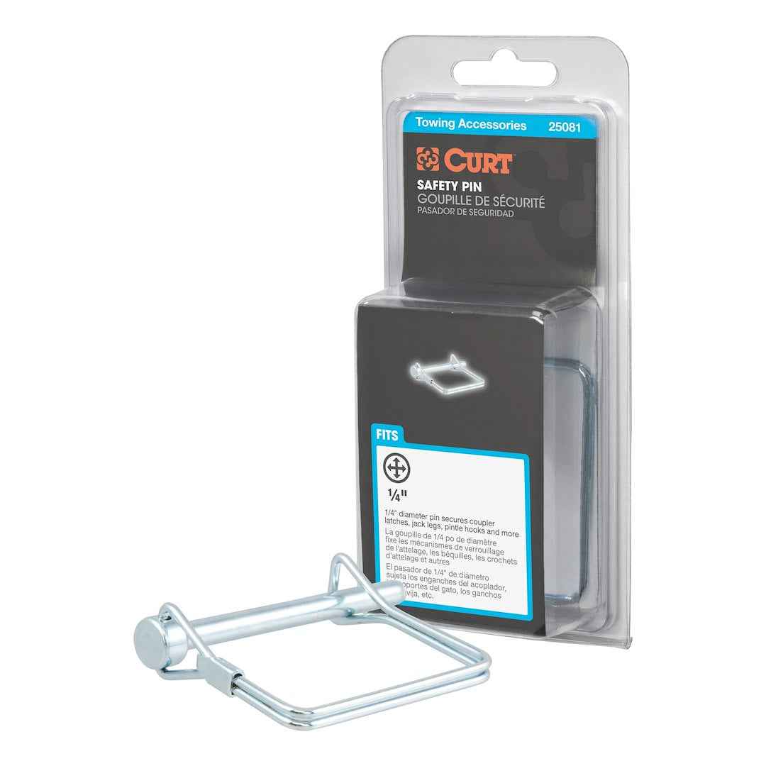 CURT 25081 2-3/4-Inch Coupler Pin with Square Retainer