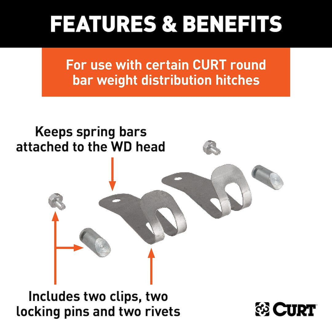 CURT Round-Bar WD Hitch Retaining Hardware – 17109