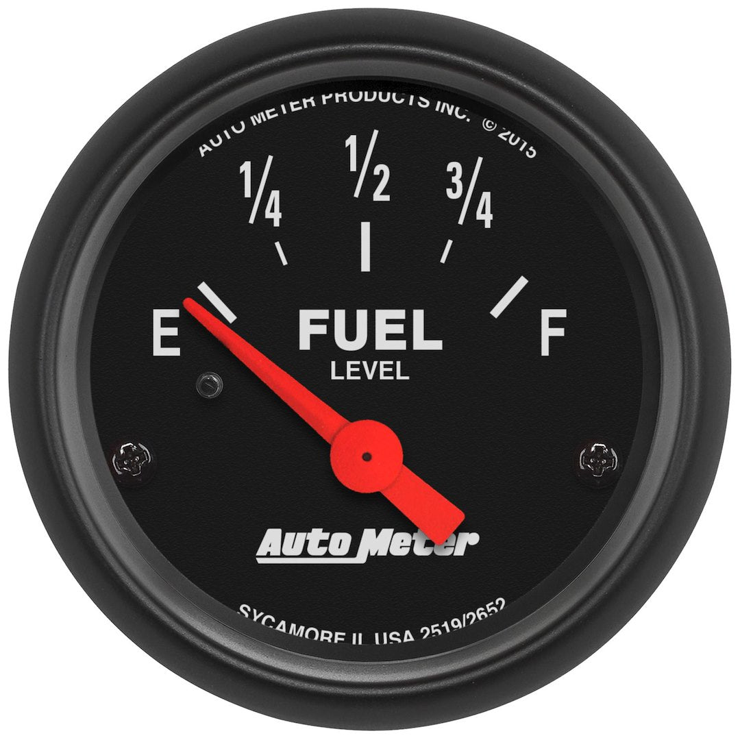AutoMeter 2652 Z-Series Illuminated Electric Fuel Gauge