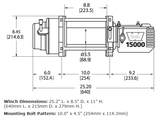 Warn 47801 M15000 12V Electric Recovery Winch with Steel Cable – image 5