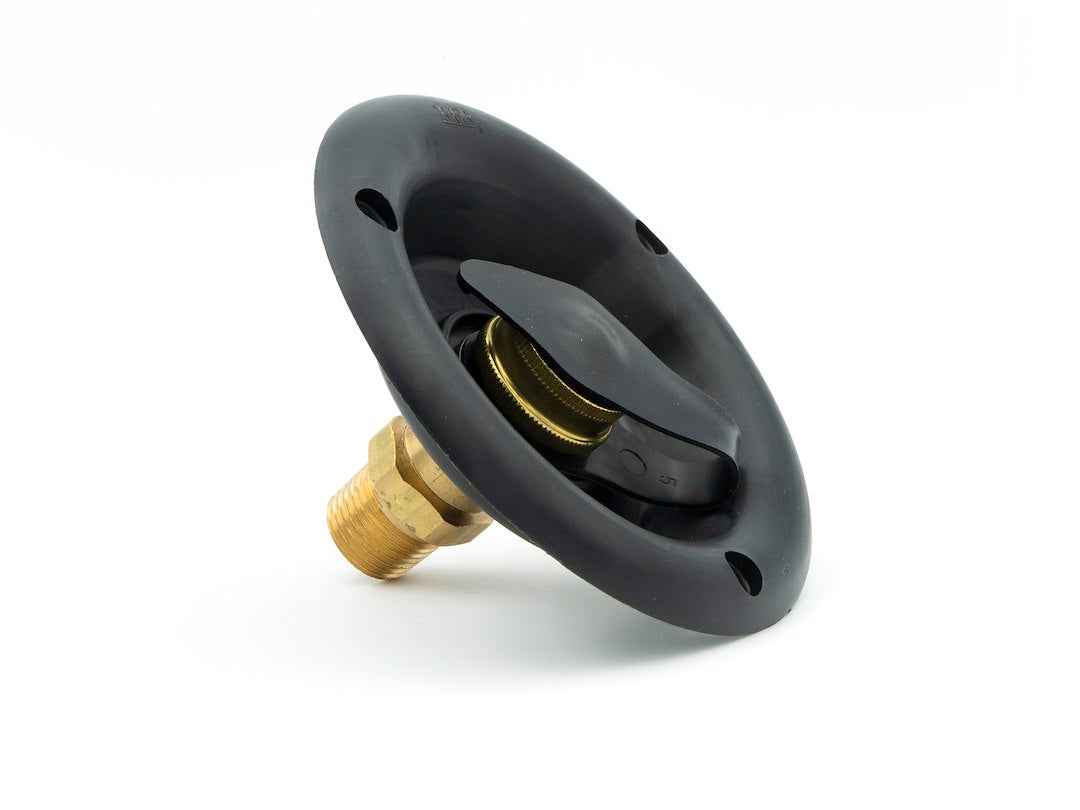 B&B Molders Recessed City Water Inlet - Black, Brass Check Valve – 94219
