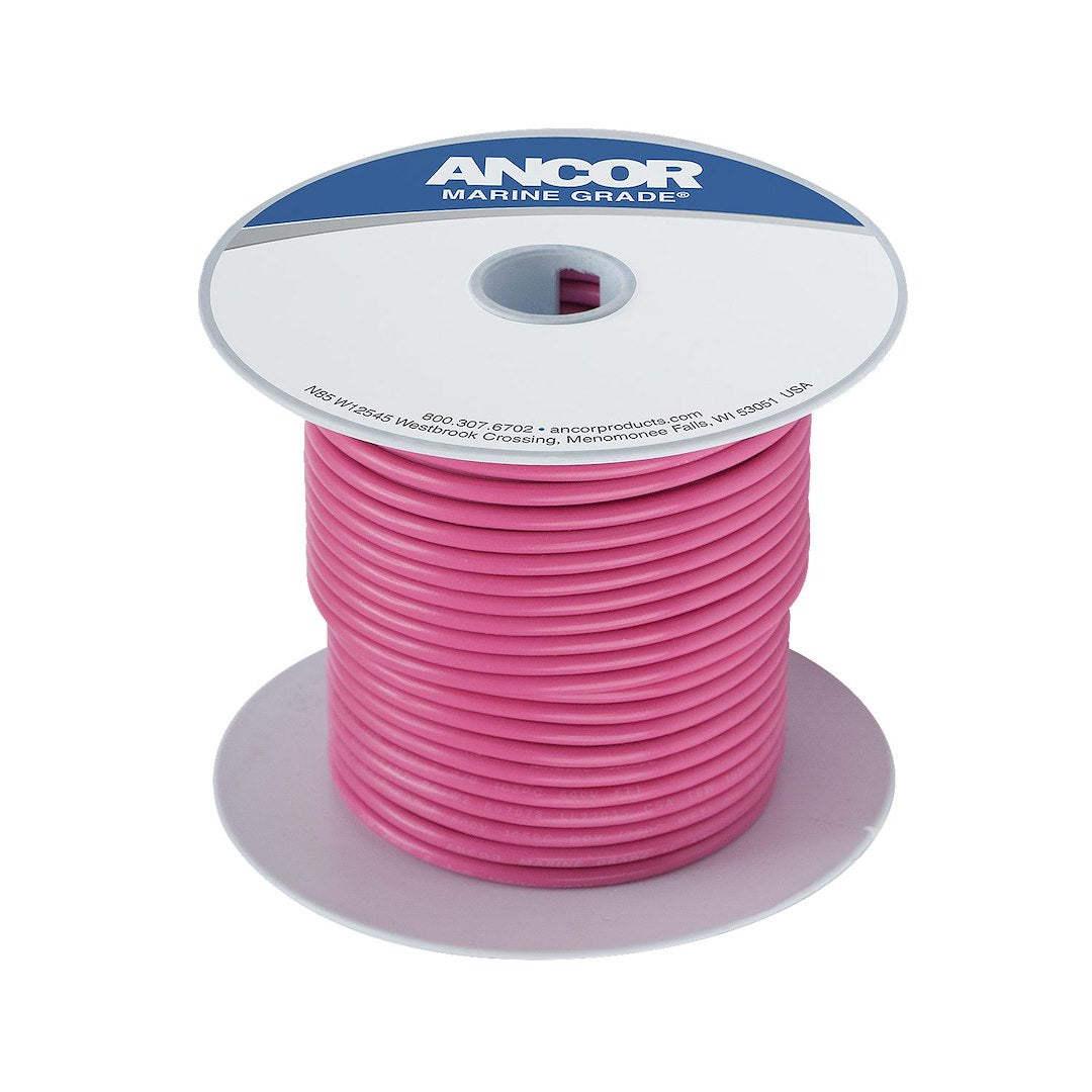 Ancor 104610 Marine Grade Primary Wire - 14 Gauge, Pink, 100 ft