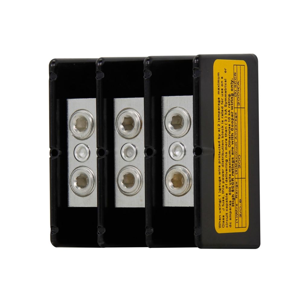 Bussman 162043 Tin-Plated Three-Pole Terminal Block, 175A - image 3
