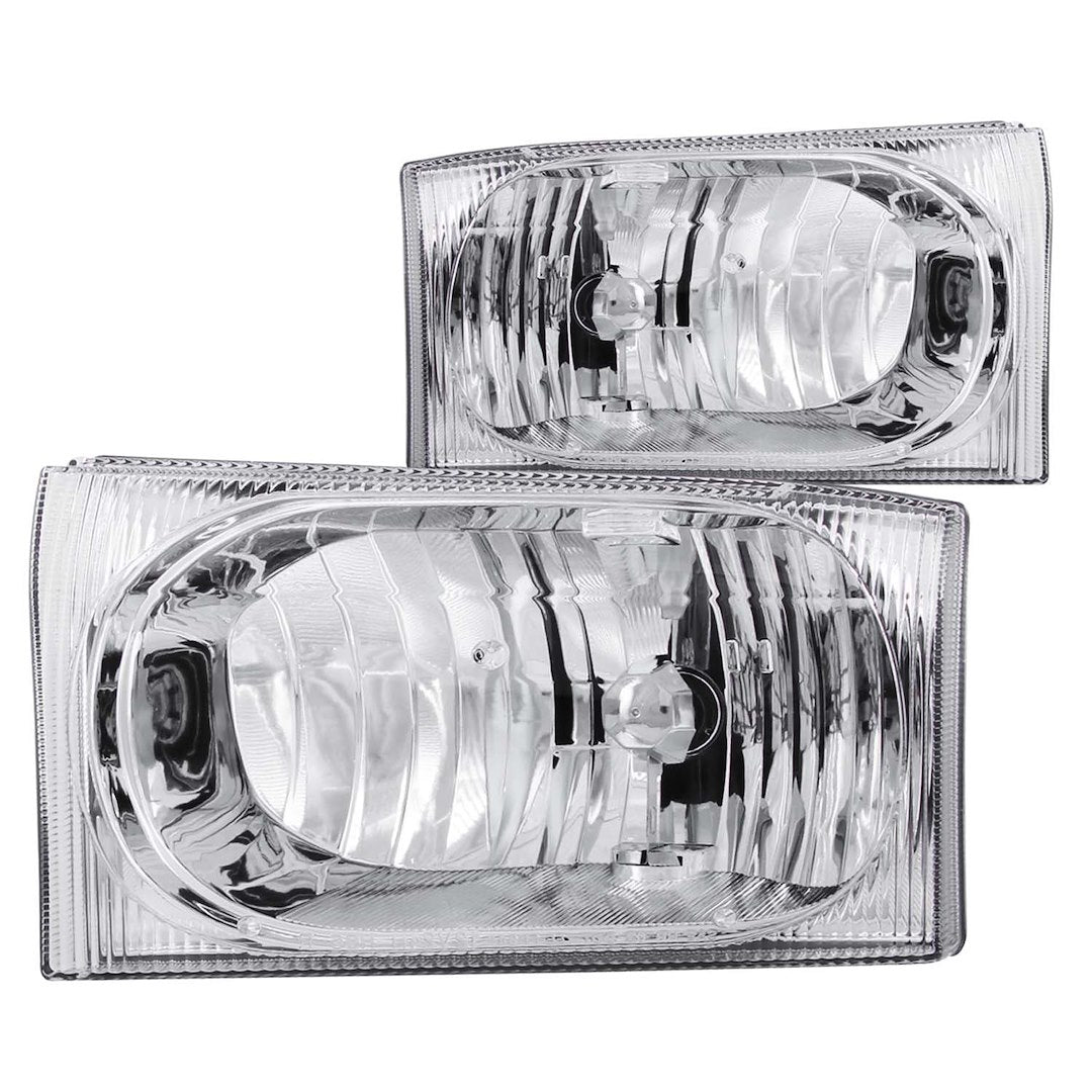 ANZO USA 111023 Super Duty Crystal Clear Headlight Pair - image 1