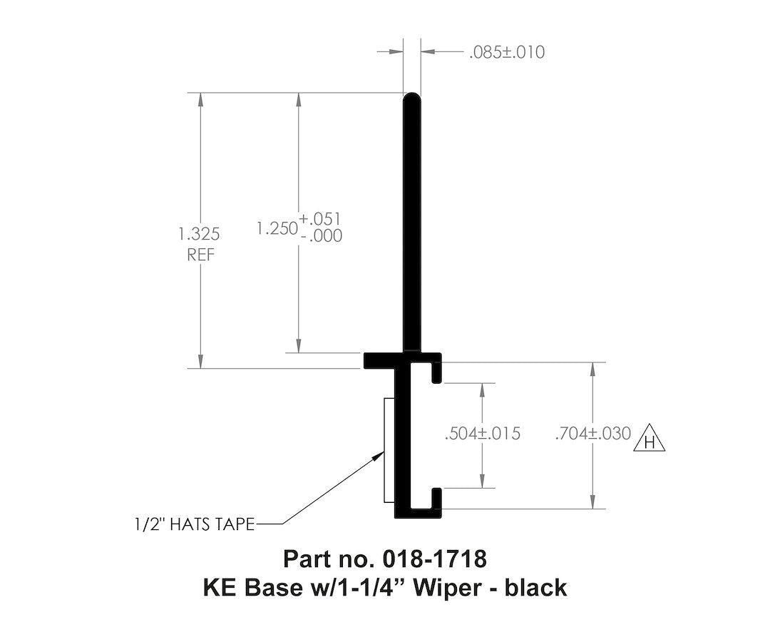 AP Products KE Base Slide-Out Seal - 30 ft, Black/ Red – 018-1718
