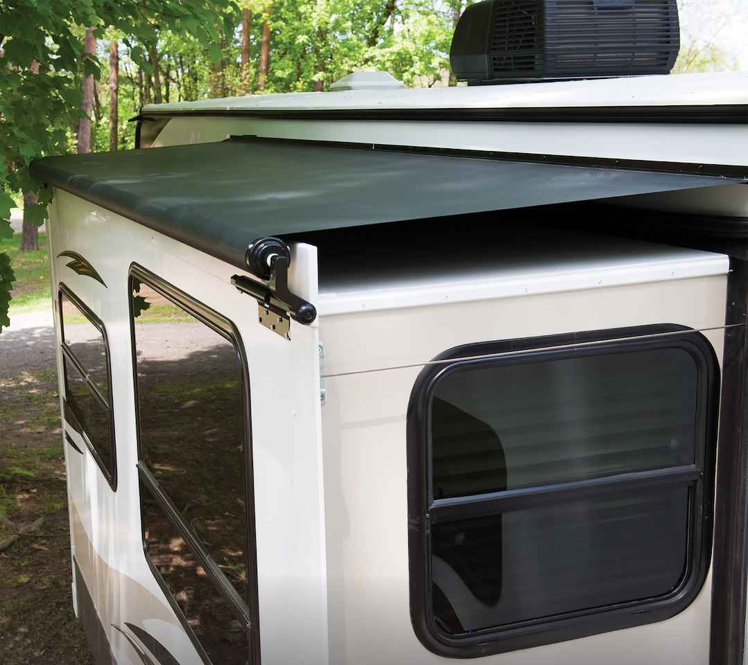 Lippert Slide-Topper Awning - 104–109 in, White – V000163291