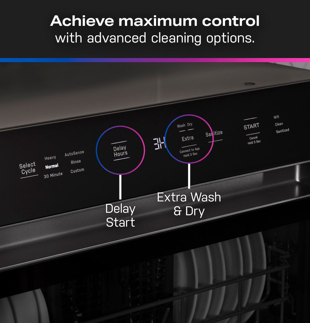 GE Appliances PZF560HGWBB Compact Dishwasher