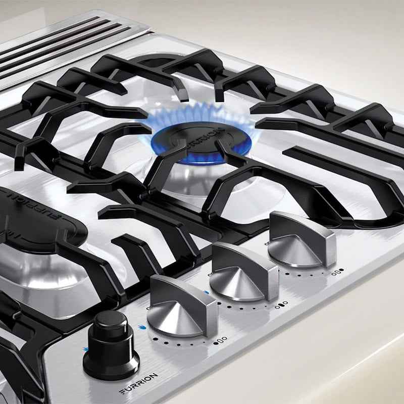 Furrion FGH4ZSA-SS 3-Burner Stainless Steel Cooktop with Cast Iron Grills – image 3