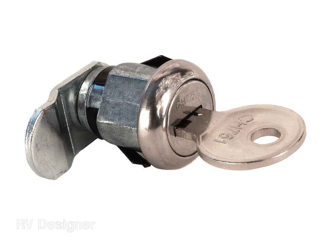 RV Designer L110 5/8-Inch Stainless Water/Electric/Gas Lock Cylinder
