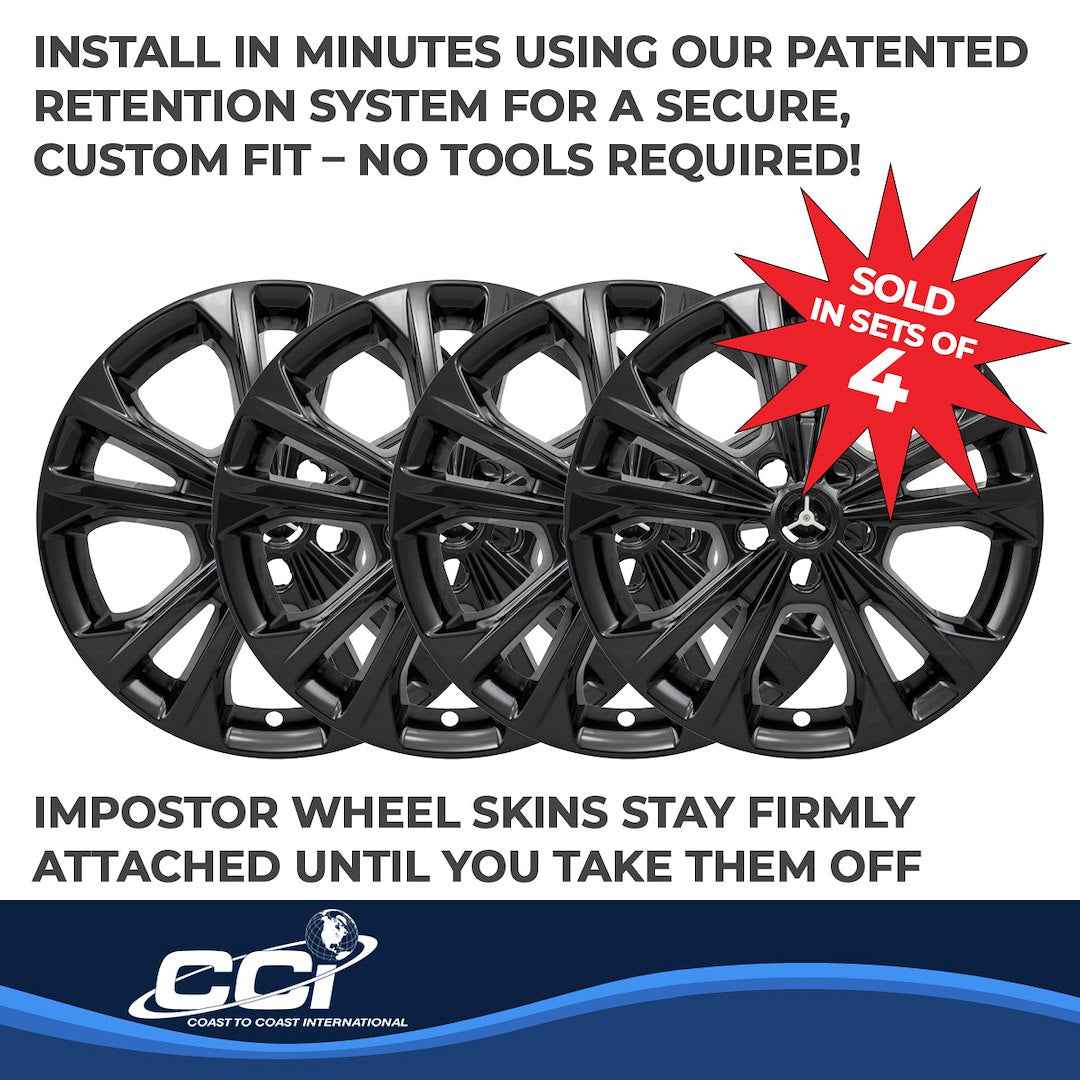 Coast To Coast IMP414BLK Escape 17-Inch Double-Spoke Skins