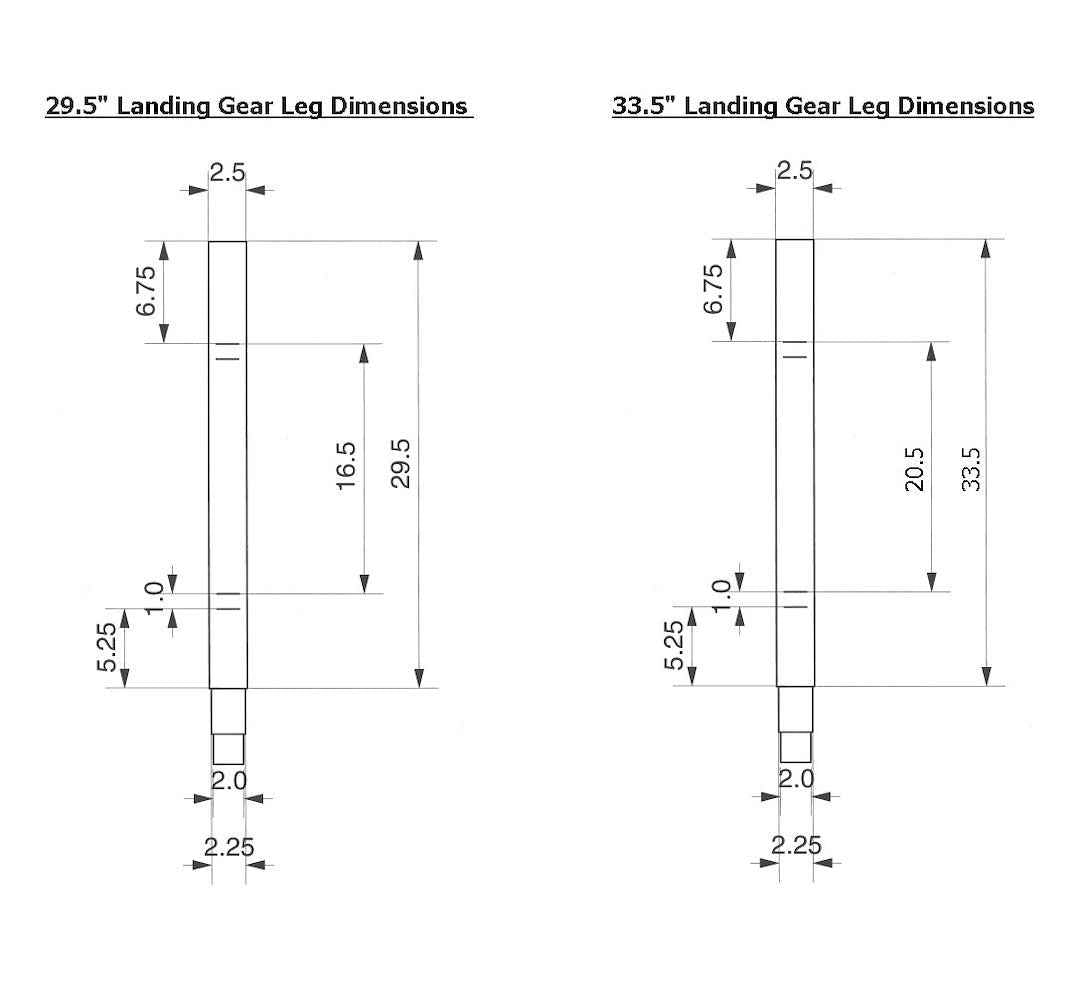 Stromberg Carlson Dual-Power Landing Gear Kit - 6000 lb – LG-5