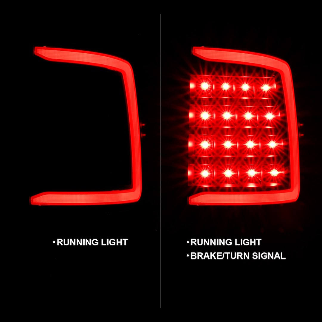 ANZO USA 311318 Ram Black Plank LED Tail-Light Pair - image 1