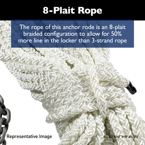 Lewmar Rope-to-Chain Anchor Rode – M10HT200PX