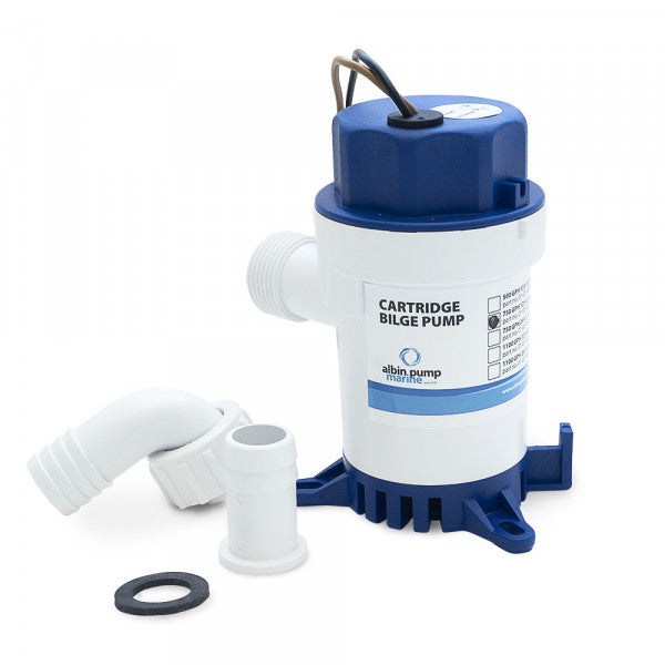 Albin 01-02-003 750-GPH Cartridge Bilge Pump, 12V - image 2